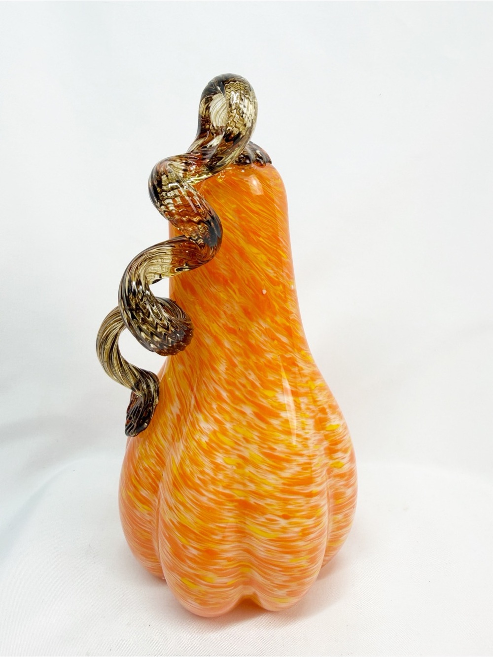 Hand Blown Art Glass Pumpkin Gourd Fall Autumn Decor